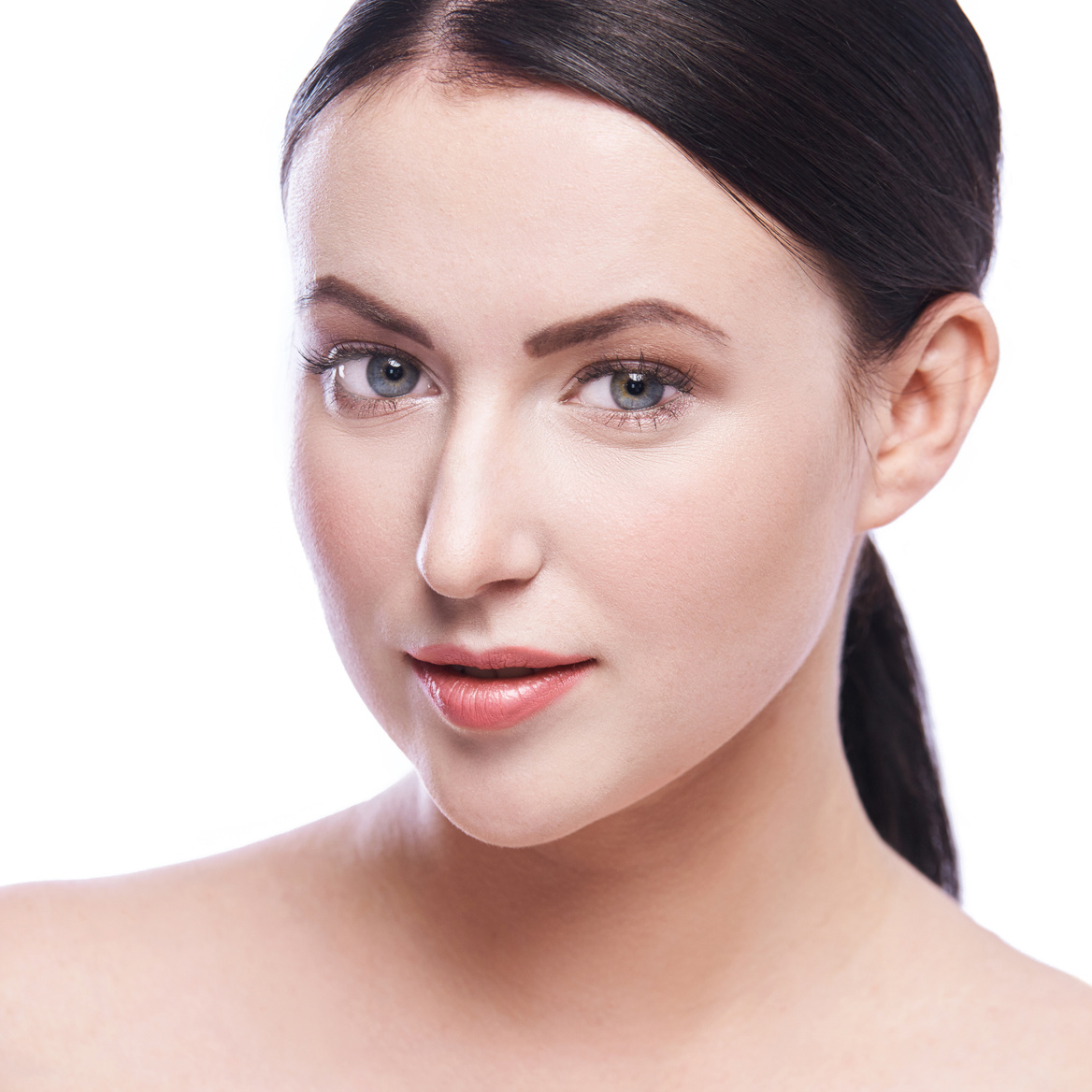 Portrait of Woman with Clear Skin 